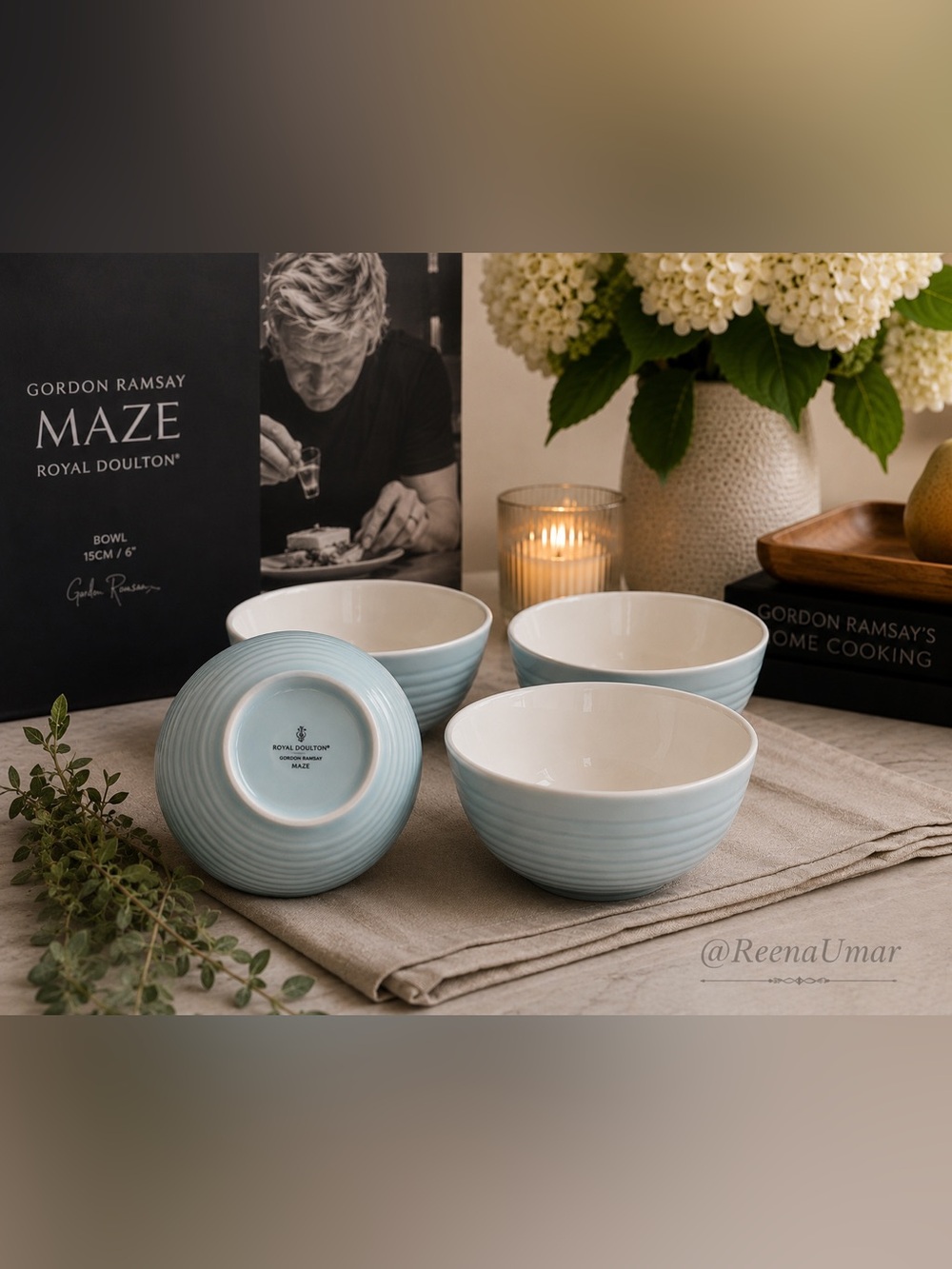 NEW Royal Doulton Gordon Ramsay Maze Bowls – Set of 4